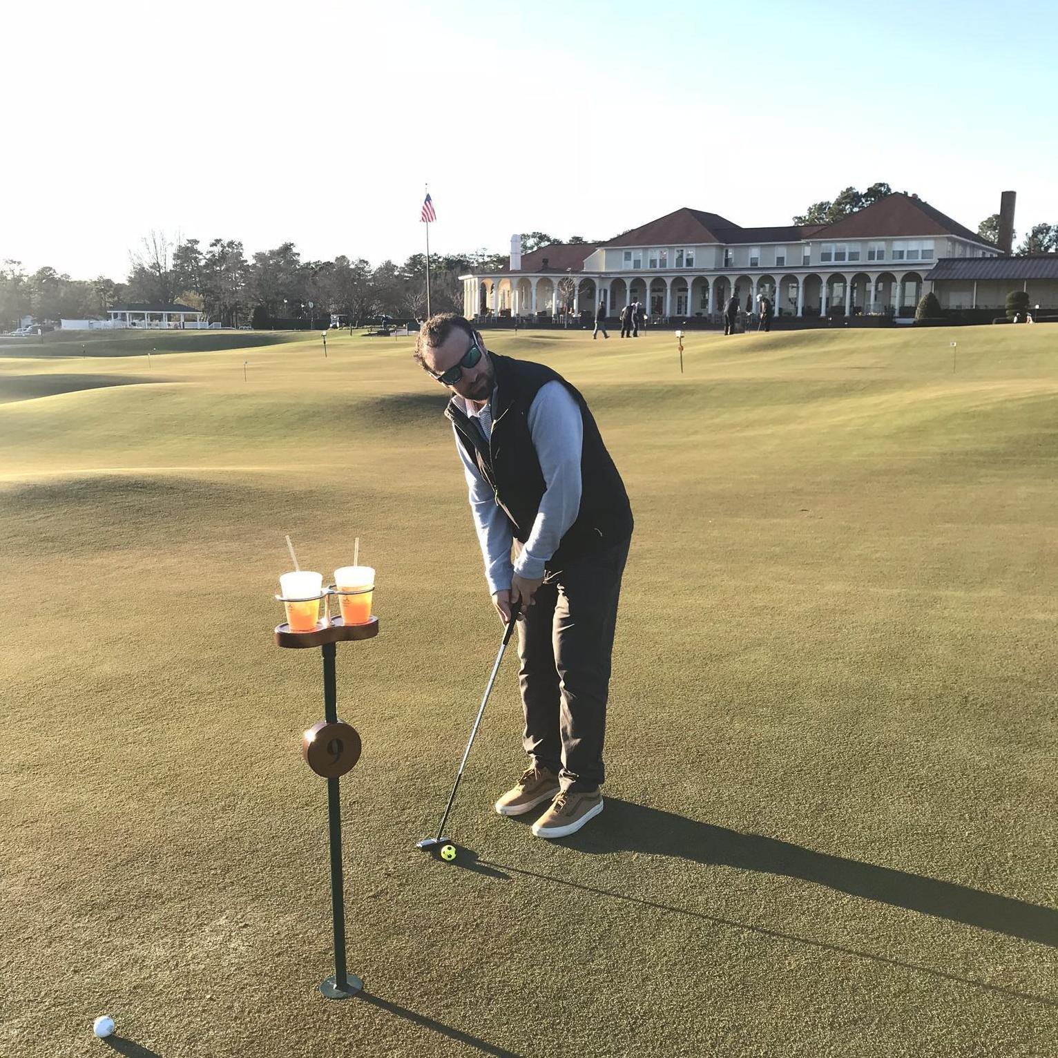 Always a great putting match on the Thustle Dhu at Pinehurst