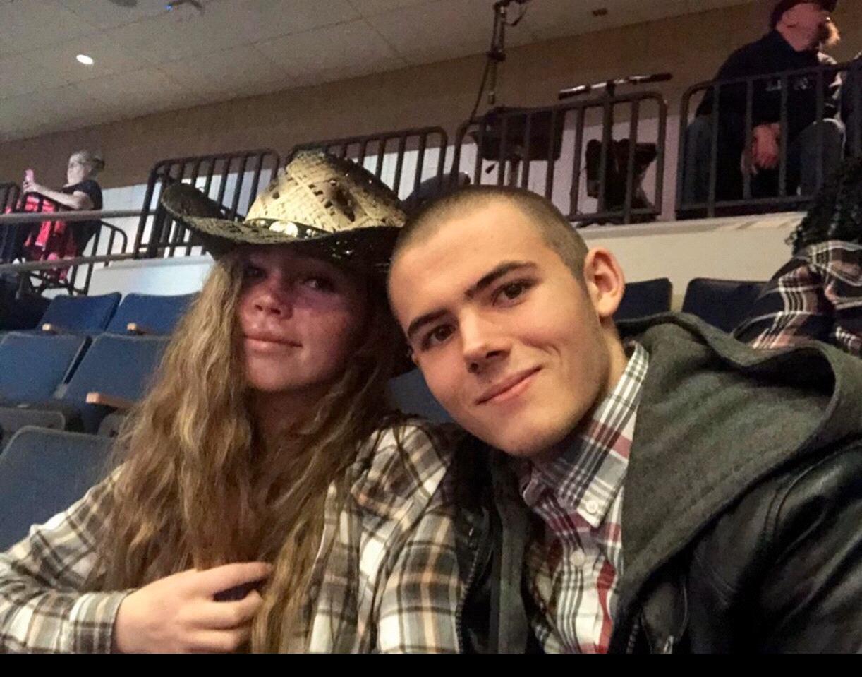 Together at a Rodeo while Brooke was still recovering from her tooth infection.