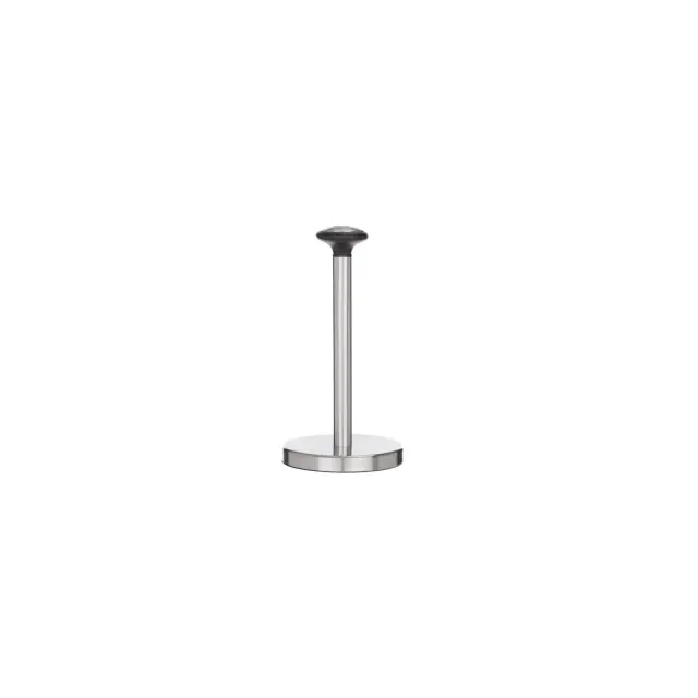 Jiallo Stainless Steel Paper Towel Holder with Black Knob