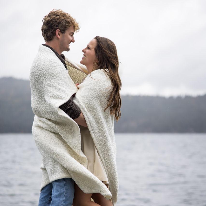 After Stylus, we snapped a couple of pics at the lake, right where Joseph proposed back in July!