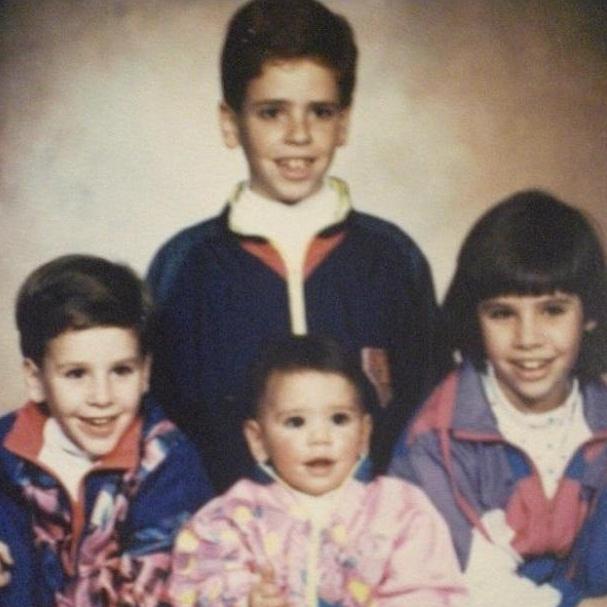The Pedicini siblings...awesome track suits!