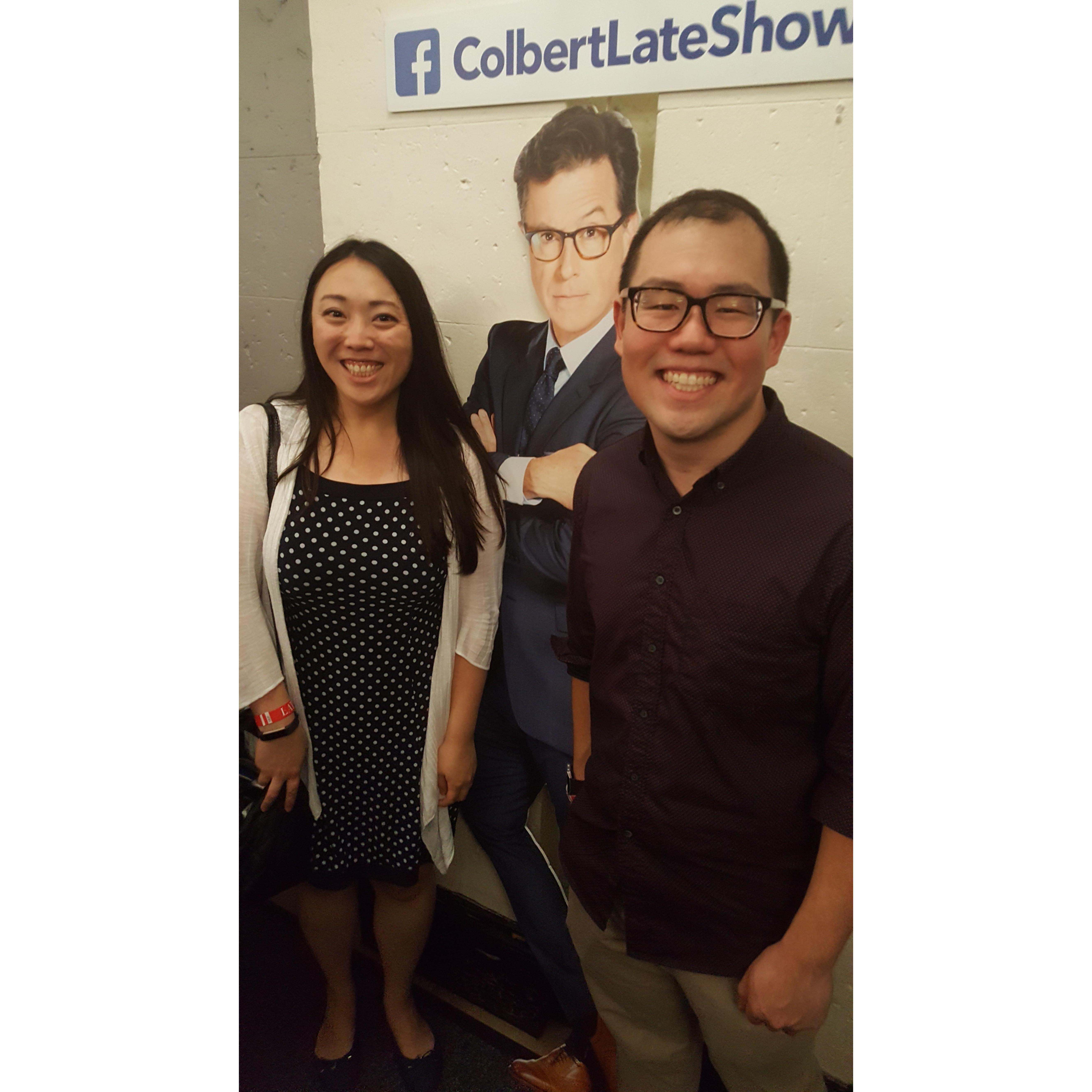 That time we got to go to the Colbert Show in NYC! :D