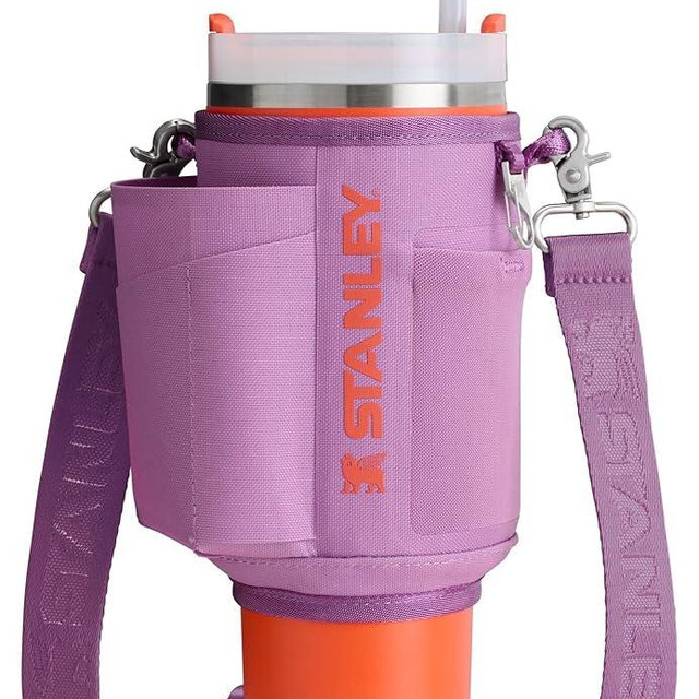 Stanley All Day Quencher Carry All for 40 oz Tumbler with Handle | Crossbody Bag with Phone Holder Pocket, Card Sleeve & Detachable Strap | Water Bottle Carrier Bag | BPA-Free |