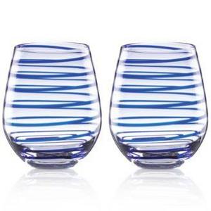 kate spade new york Charlotte Street Collection 2-Pc. Stemless Wine Glasses Set