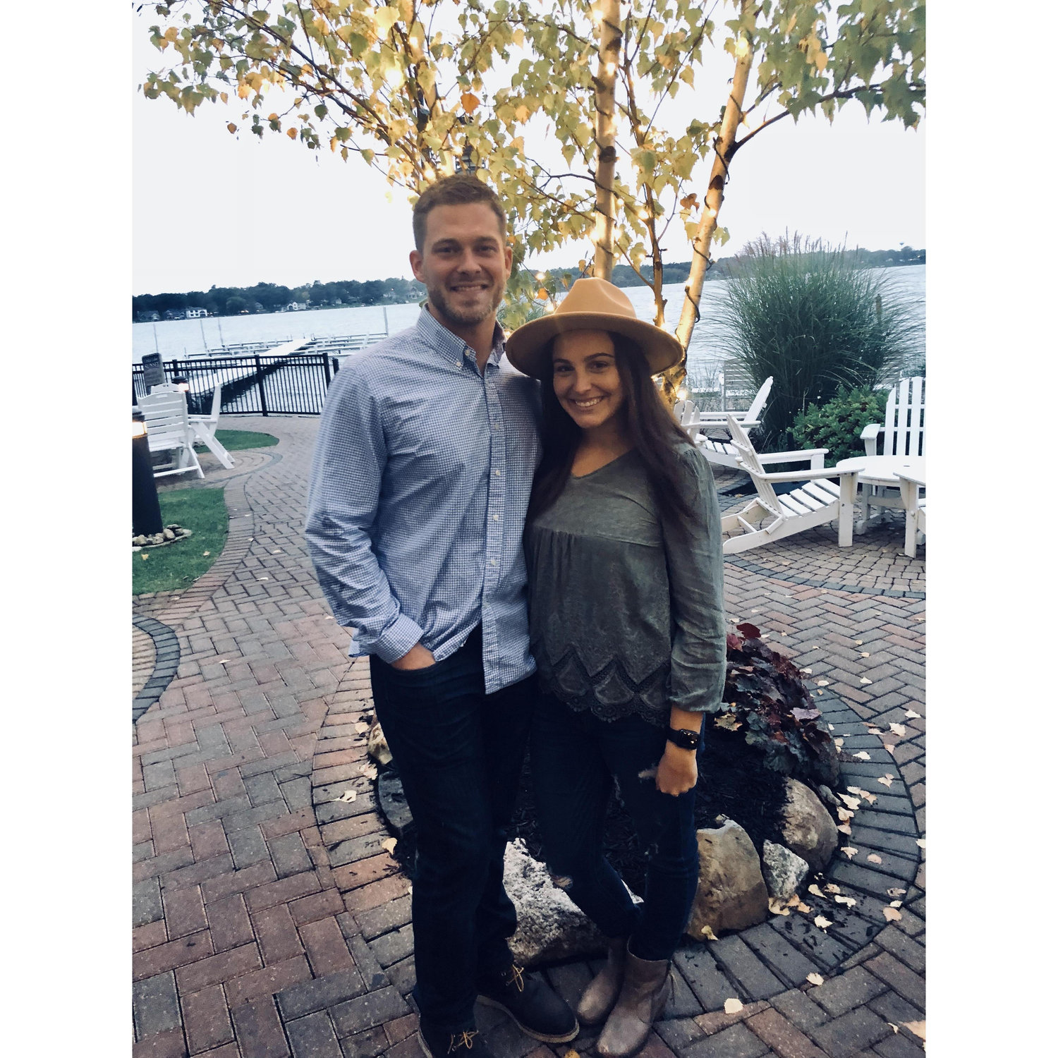 2018- Enjoying a fall dinner at the Lighthouse, another one of our favorites!