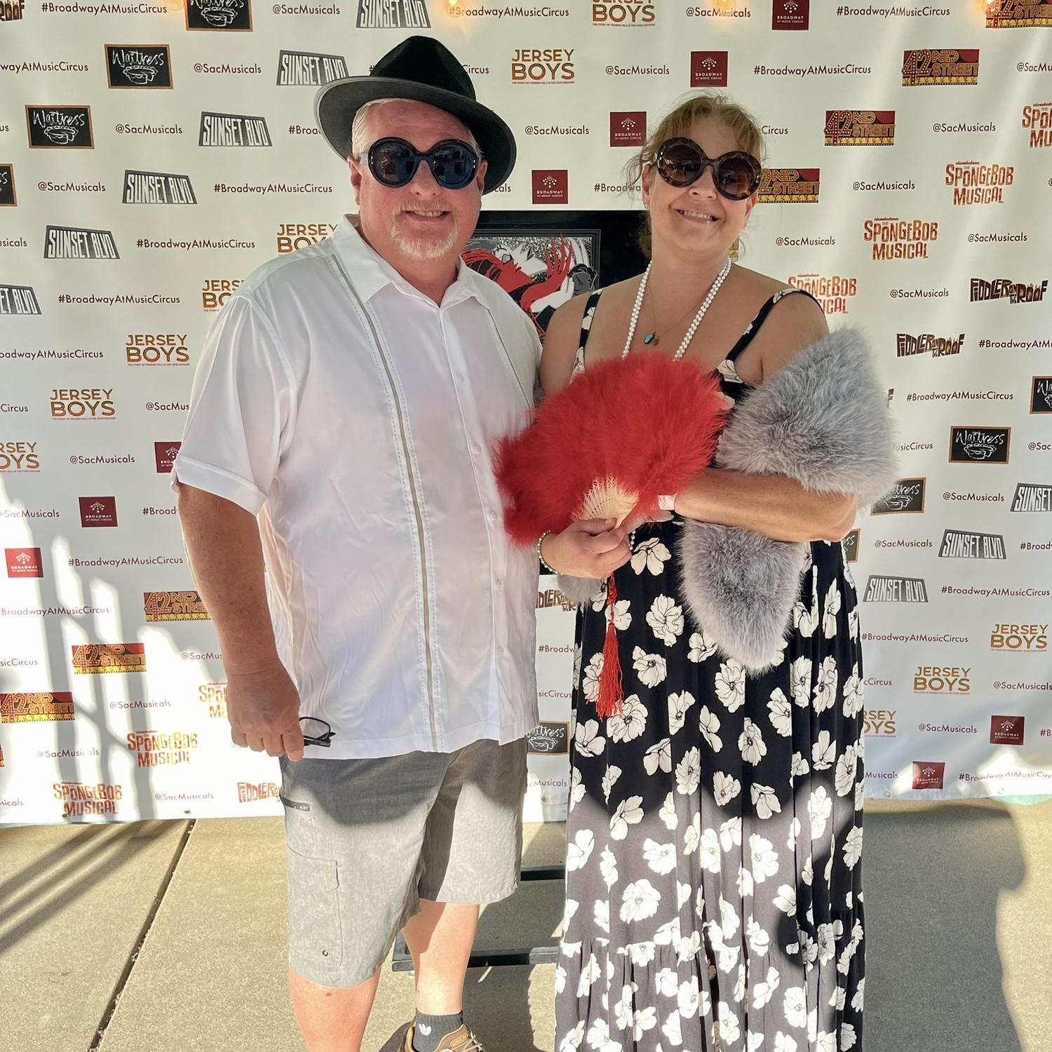 Summer 2024Broadway Sacramento Theatre in the round and a little dress up fun for Sunset Blvd.