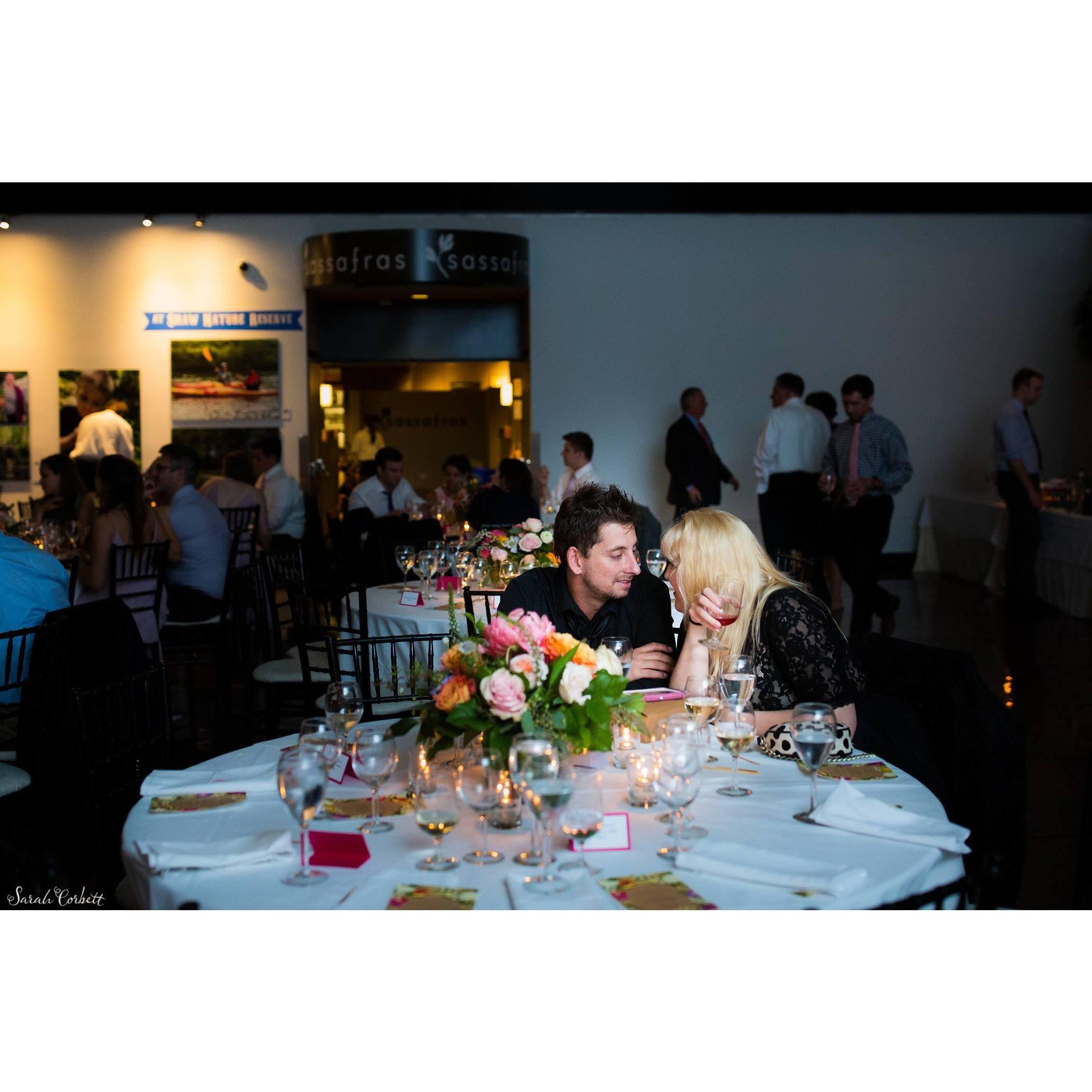 A beautiful wedding in St. Louis, I absolutely love this candid photo of us