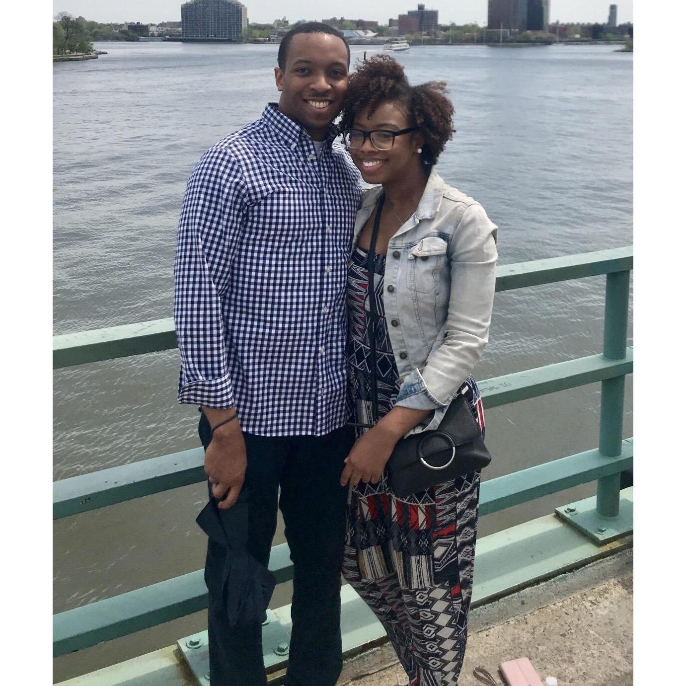 Roosevelt Island: We got engaged here just over a year later