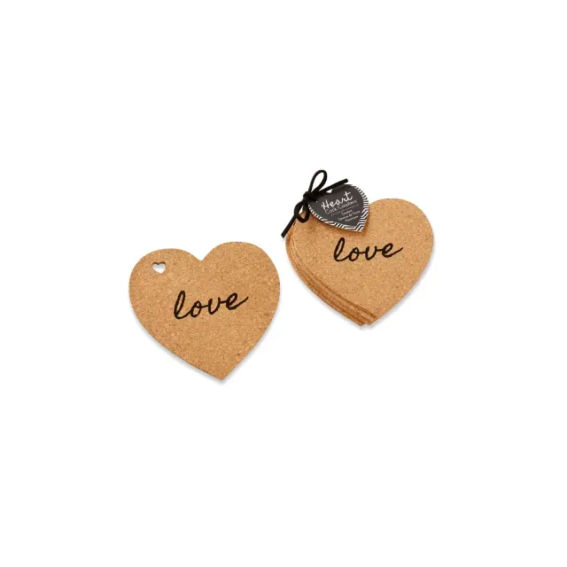 Kate Aspen Heart Cork Coasters | 22034NA