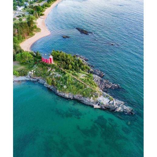Marquette Harbor Lighthouse - right around the corner from our reception venue.
