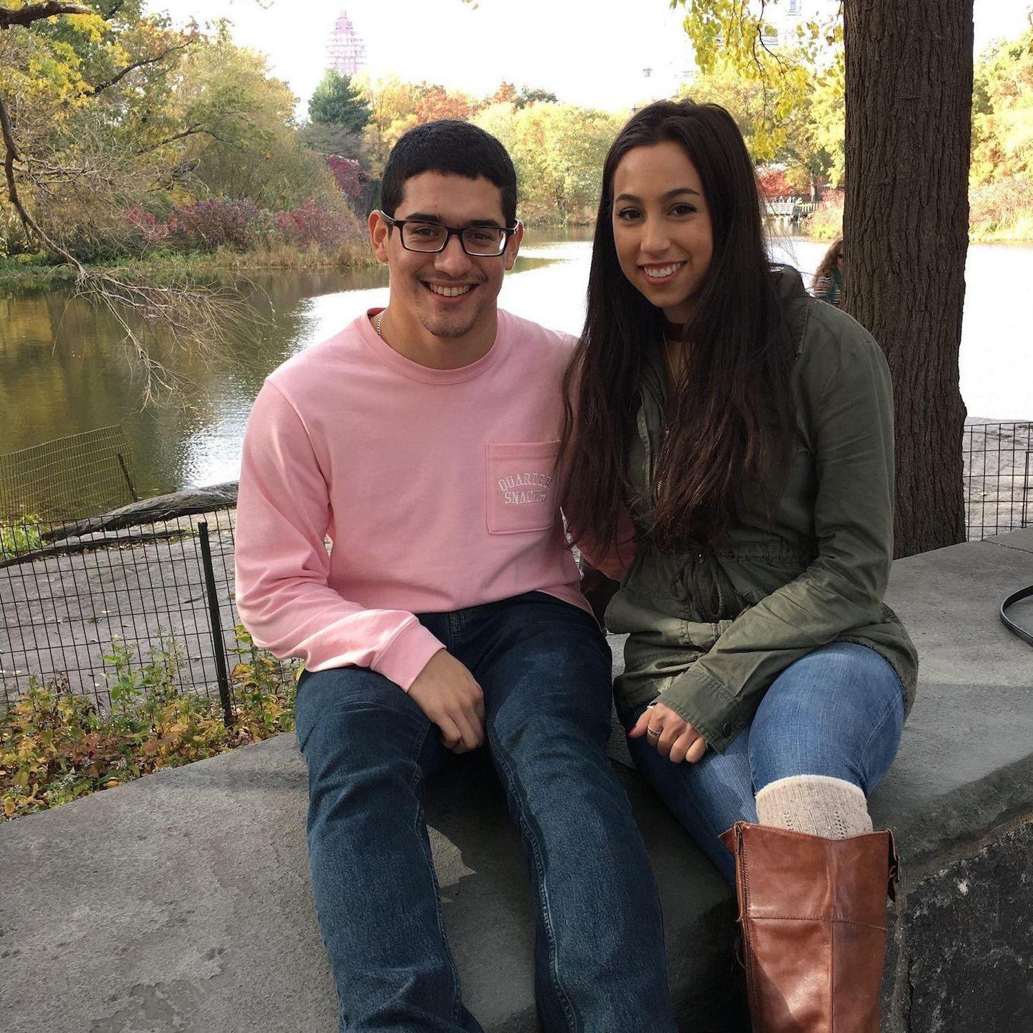 Our first photo together. Circa 2016.