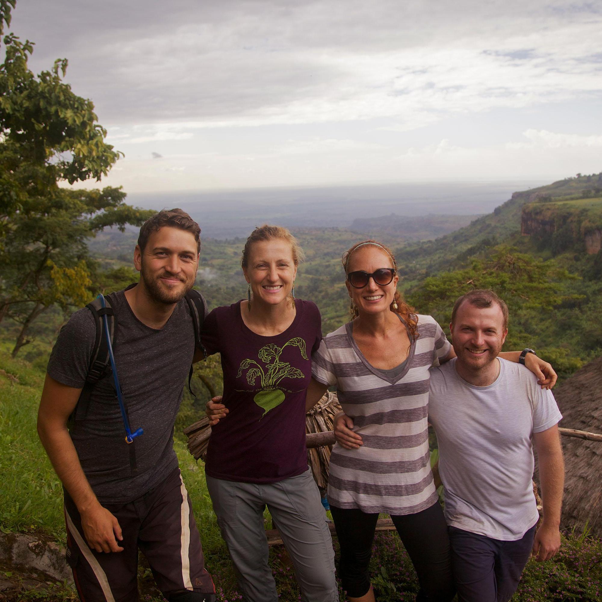 Hiking around Sipi Falls, Uganda.