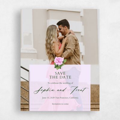 Purple Wedding Save the Date - Eterno Photo