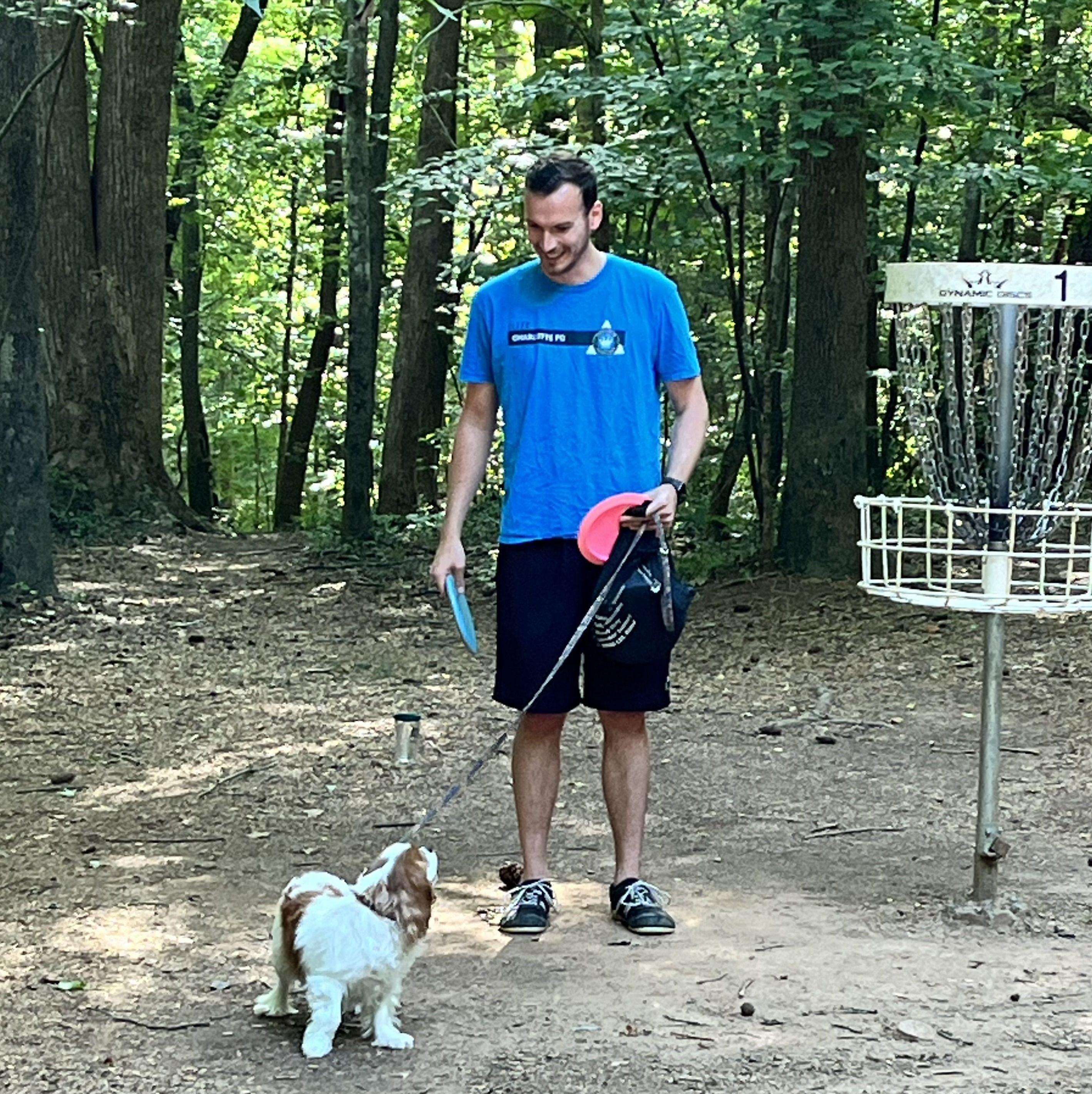 Alex embracing life as a Dog Dad
