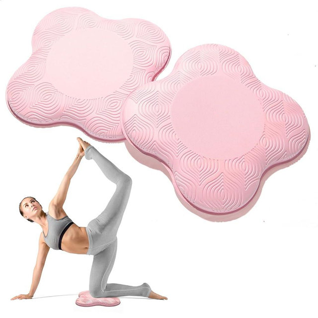 MBKHFLL 2 Packs Yoga Knee & Elbow Cushions - Extra Thick Foam for Knees, Elbows, Wrists, Hands & Head - Pilates & Kneeling Pads - Support Foam Pads for Women & Men