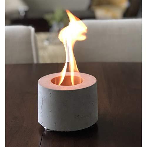 Colsen Tabletop Bio Ethanol Rubbing Alcohol Fireplace Indoor Outdoor Fire Pit Portable Fire Concrete Bowl Pot Fireplace