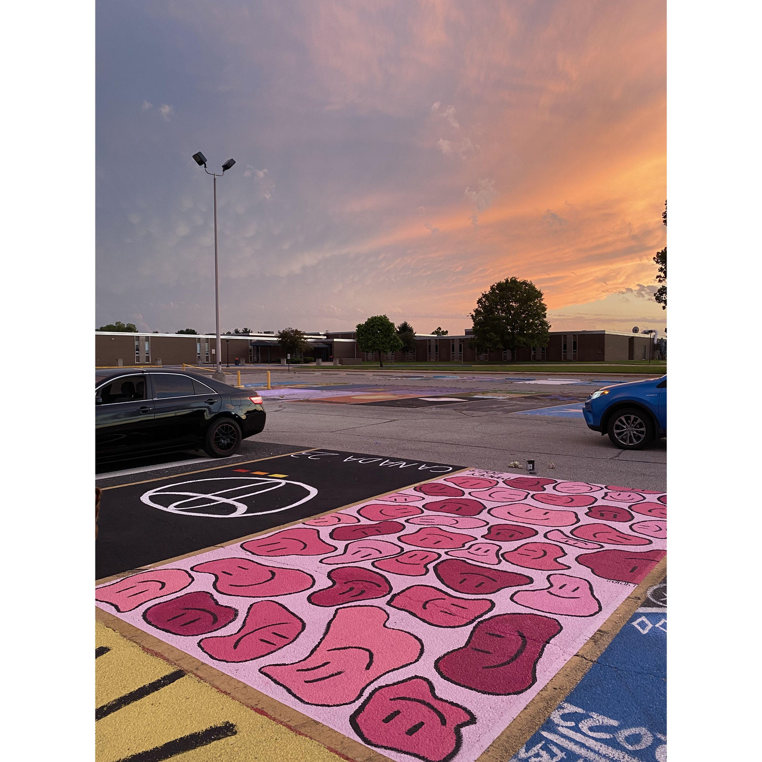 our senior spots next to each other