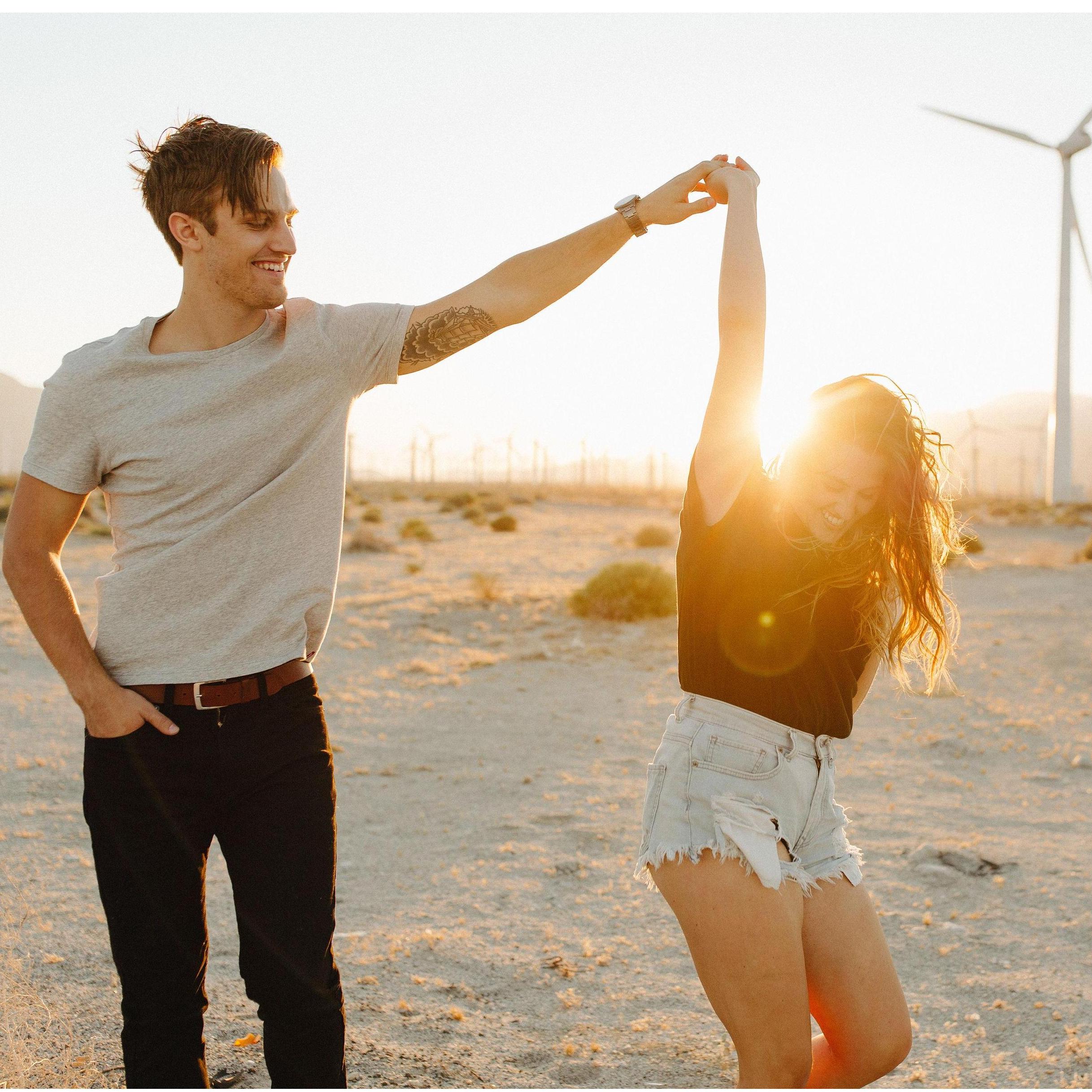 Simon twirls me almost every time we're in public together. Justin did an awesome job capturing it during our engagement shoot.
Taken in: Palm Springs, CA