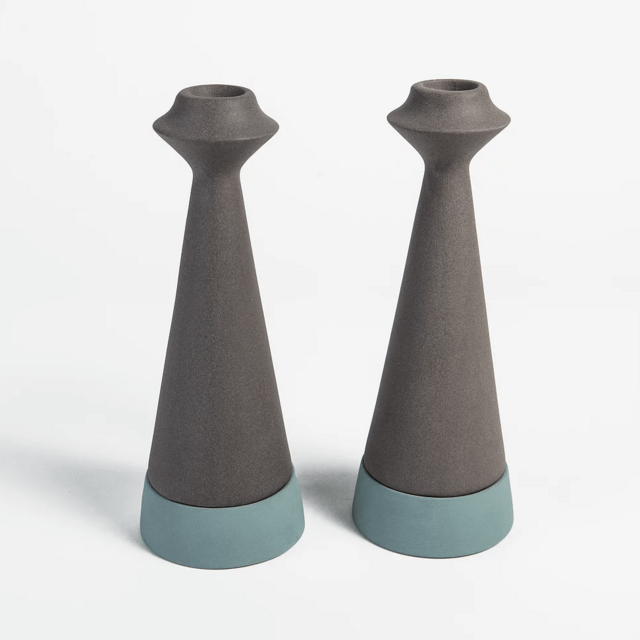 Turquoise Modular Candle Holders by Yahalomis