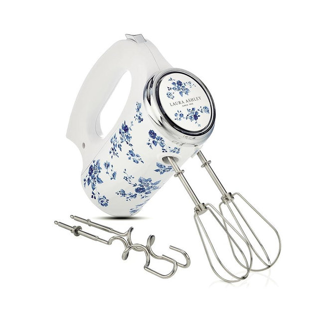 Laura Ashley Hand Mixer Electric Handheld 200W - Hand Held Electric Whisk with 5 Variable Speeds - Hand Mixers with Durable Stainless Steel Beaters - Easy to Clean Light Weight Cake Mixer for Baking
