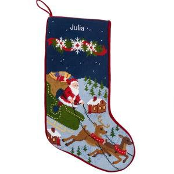 Needlepoint Christmas Stocking | Holiday Items at L.L.Bean