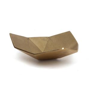 Brass Origami Bowl Medium Gold