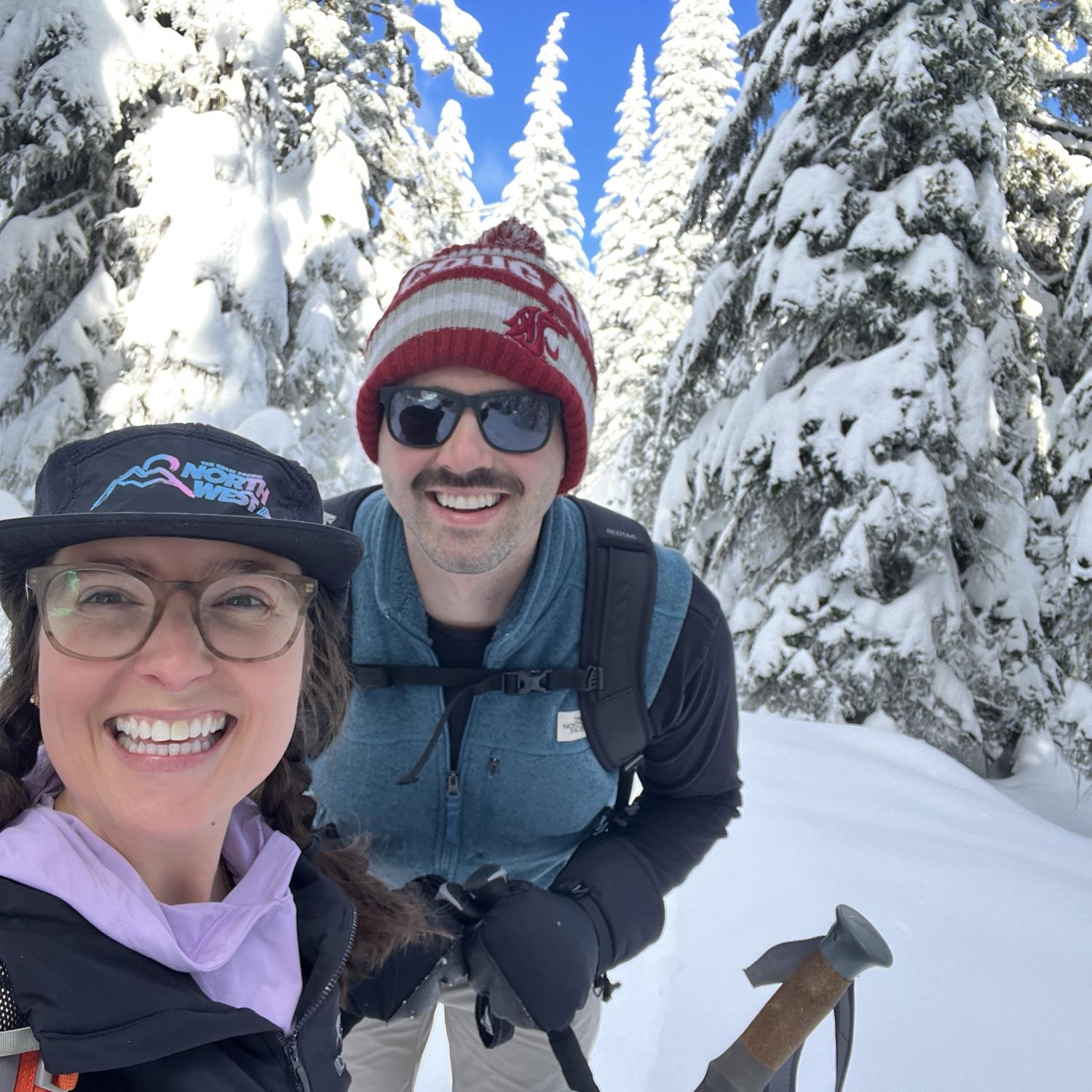 Snowshoeing on Mt Spokane