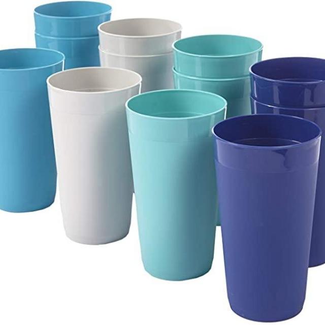 Newport 20-ounce Unbreakable Plastic Tumblers (set of 12)