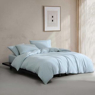 Modern Melange Cotton 3-Piece Comforter Set