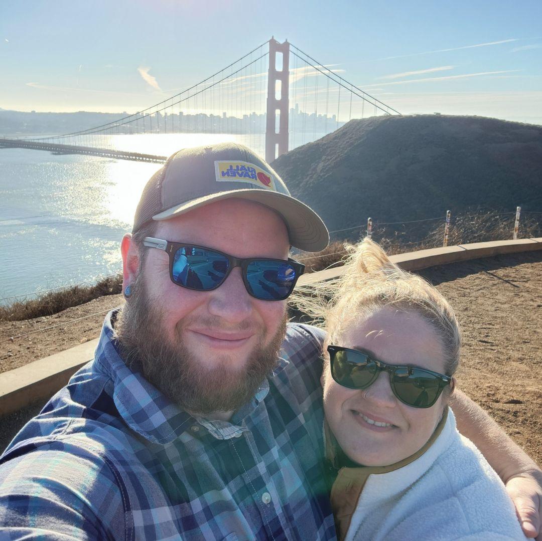 Sightseeing together while visiting family in the bay area