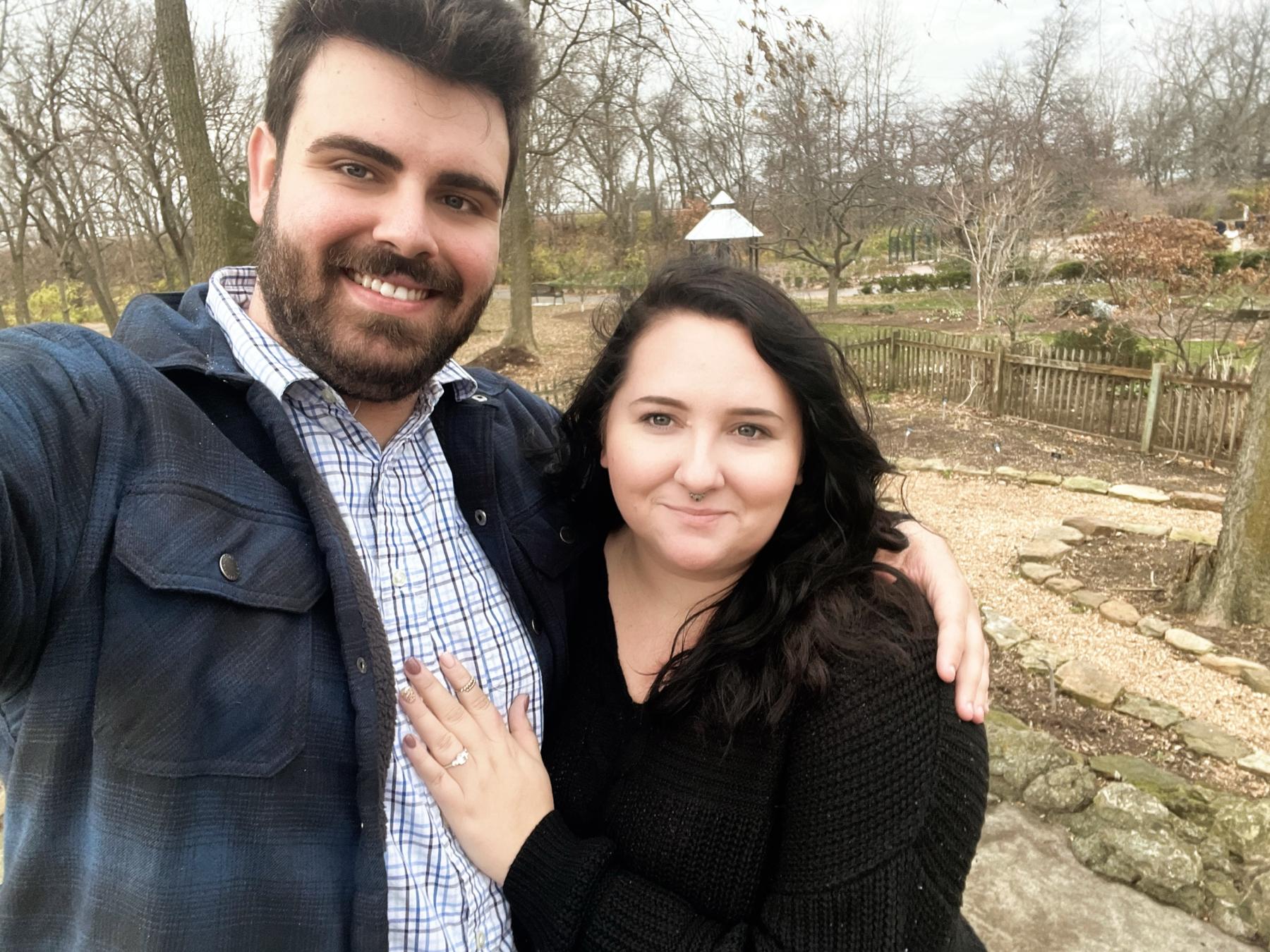 Our first selfie as an engaged couple :)