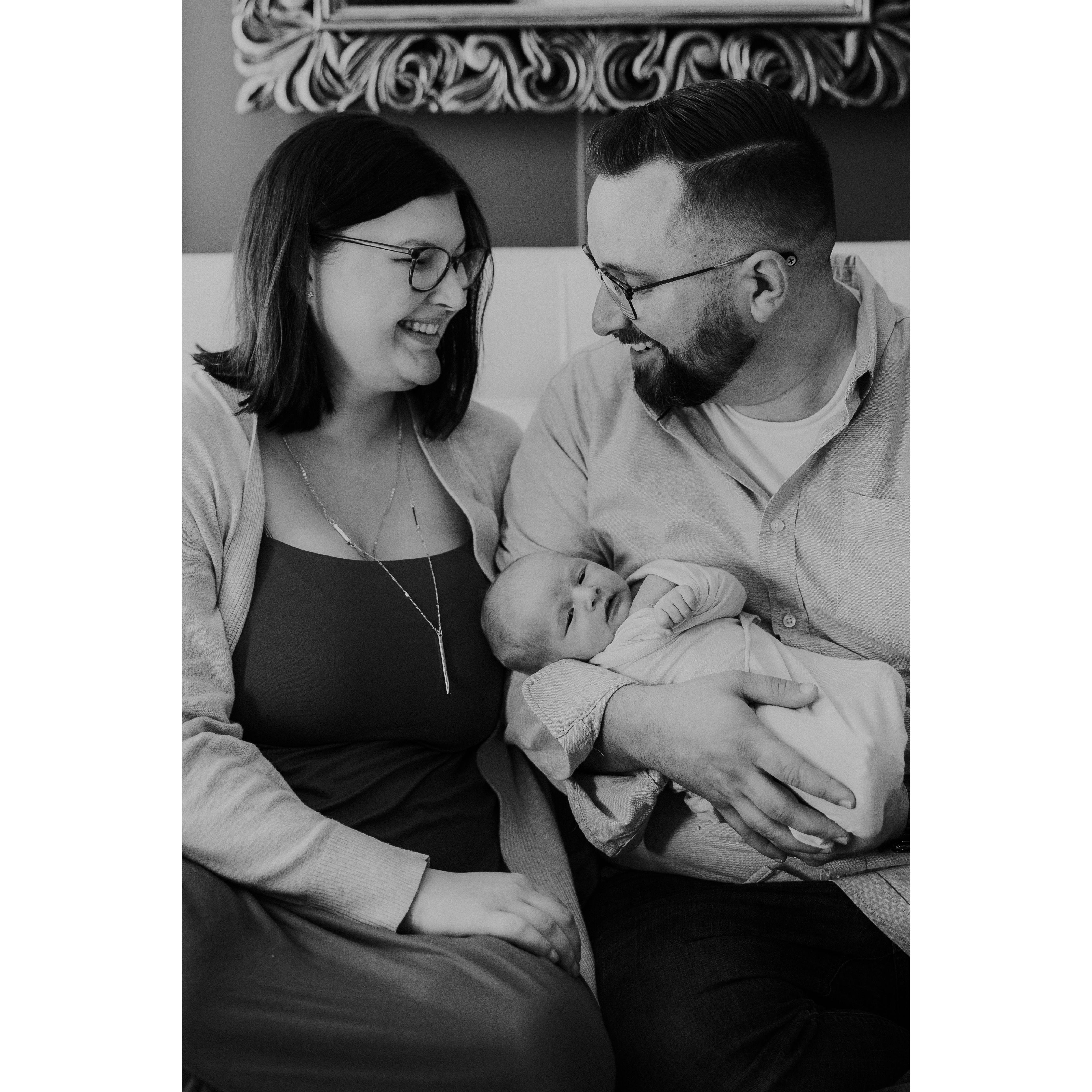 Newborn family photo