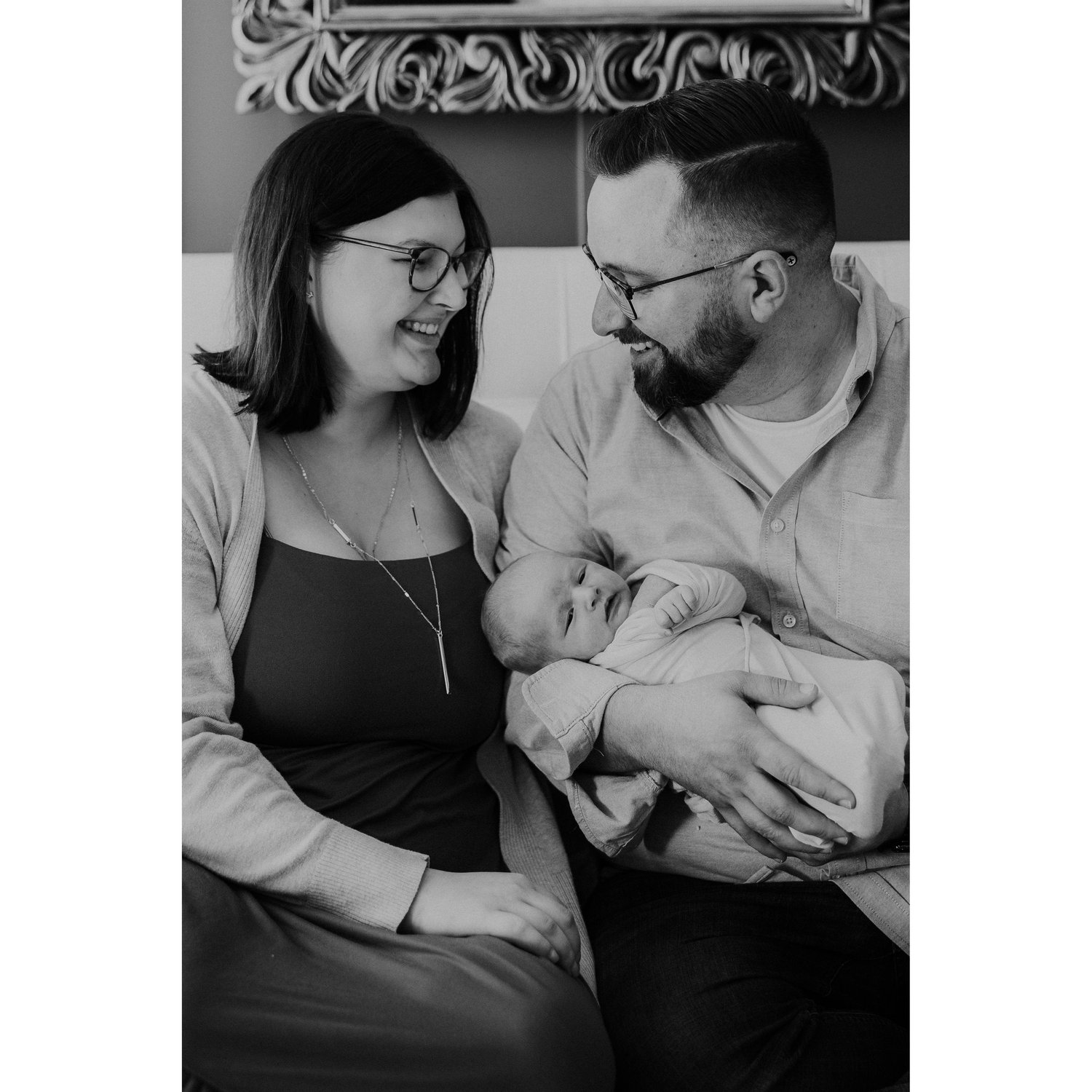 Newborn family photo