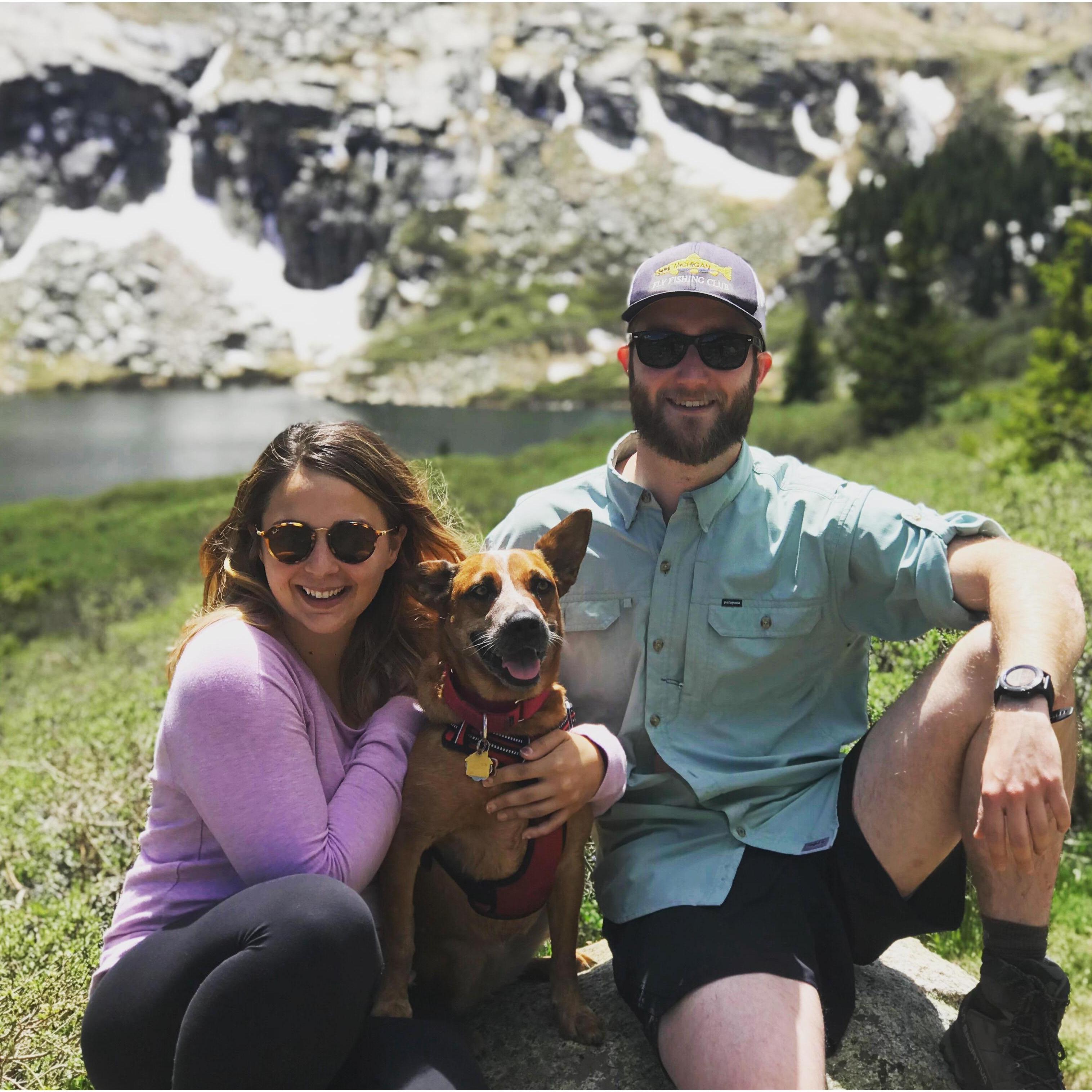 Hikes with our sweet Sasha