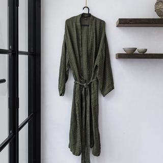 Linen Waffle Robe