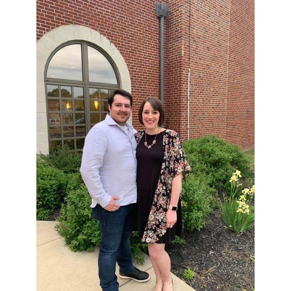 A rare day where we both got a little dressed up. :)