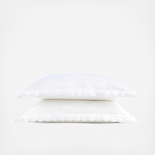 Scallop Edge Pillowcase, Set of 2
