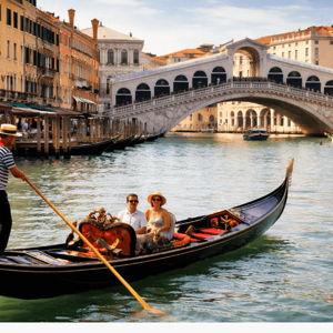 Gondala ride in Venice