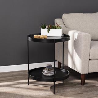 Verlington Round Farmhouse Style End Table