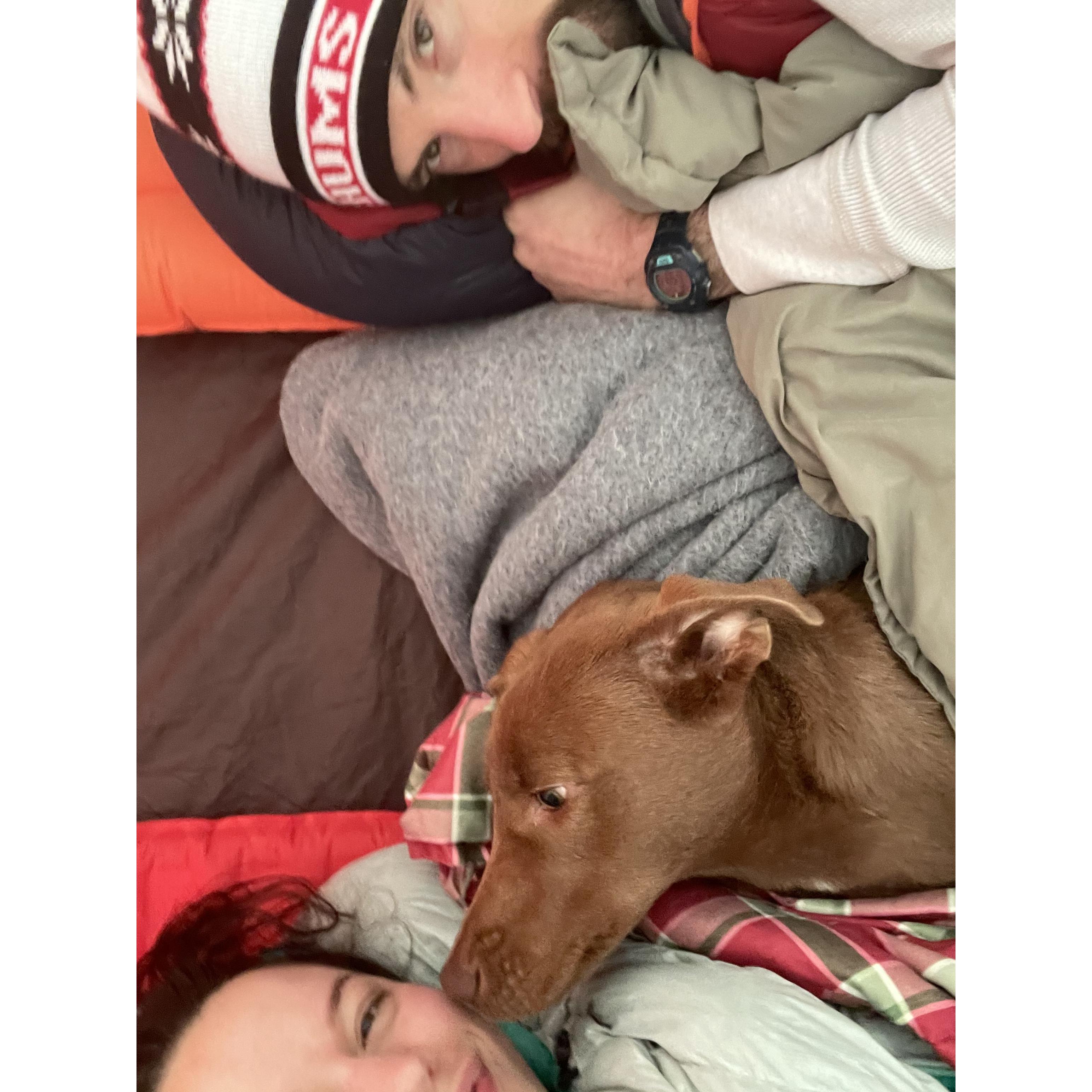 Camping snuggles