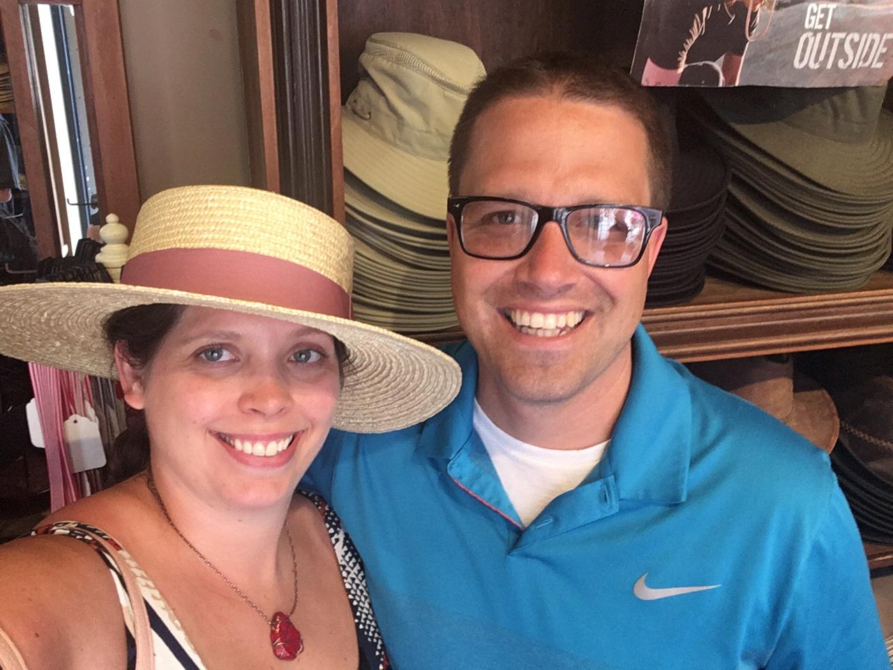 Looking for the perfect hat at Disney Springs.
