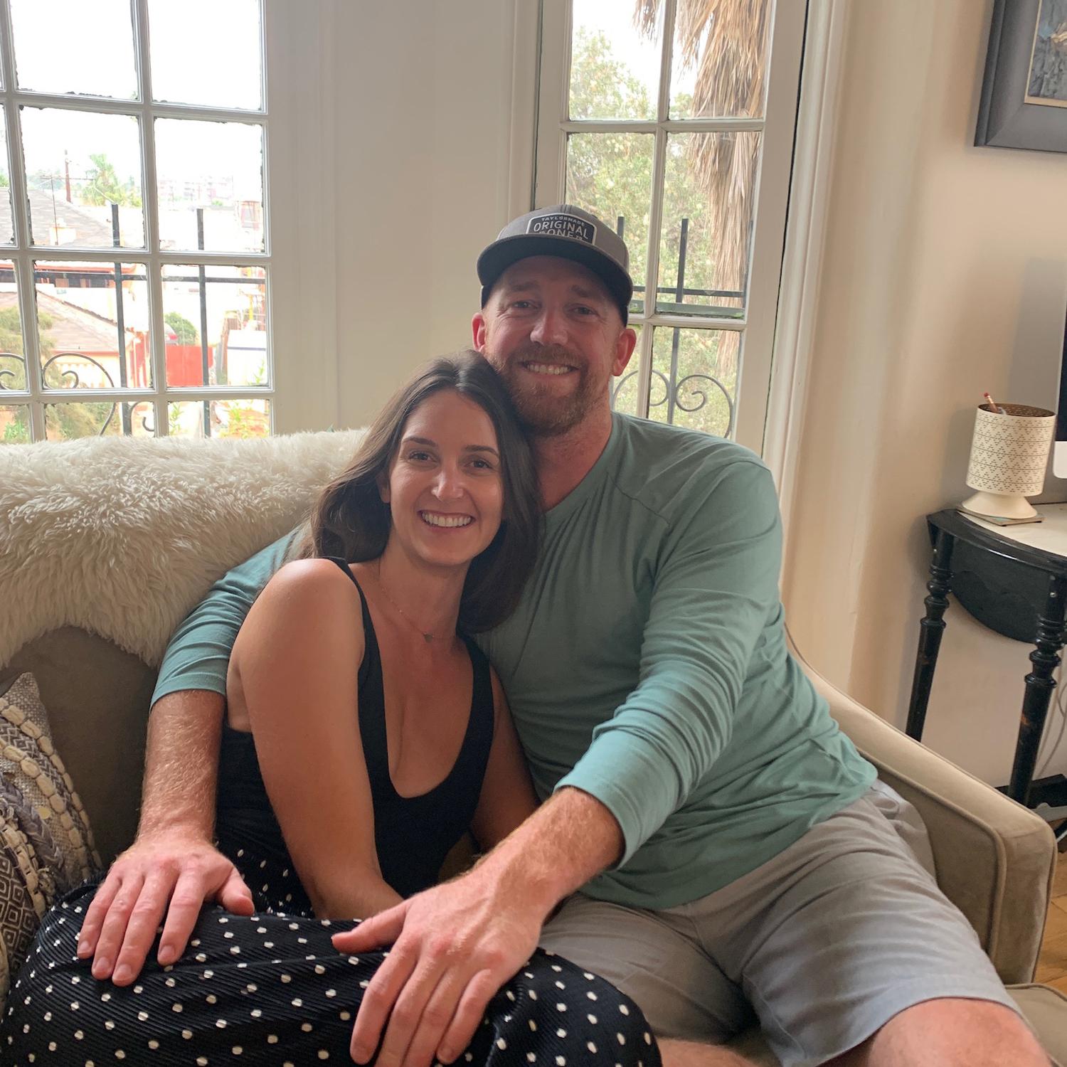 September 2020: Our first photo together ❤️