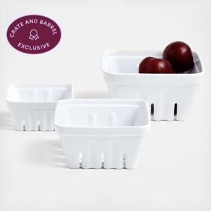 Berry Box 3-Piece Colander Set | Crate and Barrel