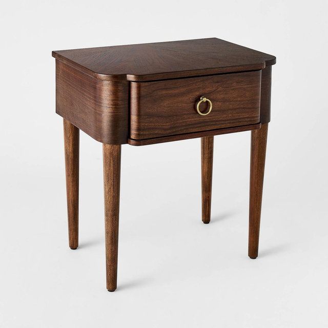Nephi One Drawer Accent Table Walnut Brown Wood Veneer - Threshold™ designed with Studio McGee; Fully Assembled