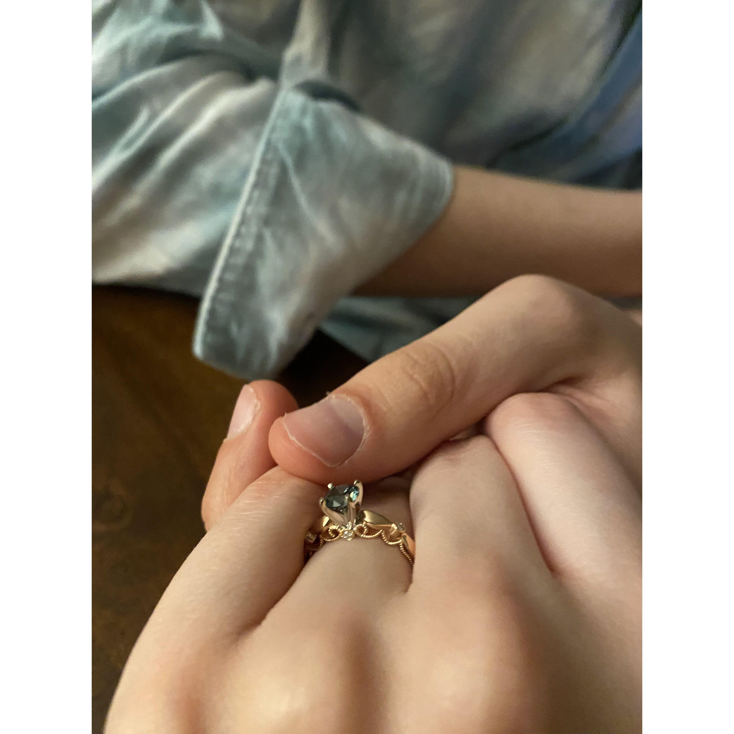 The ring!!!!! Photos don't do it justice
