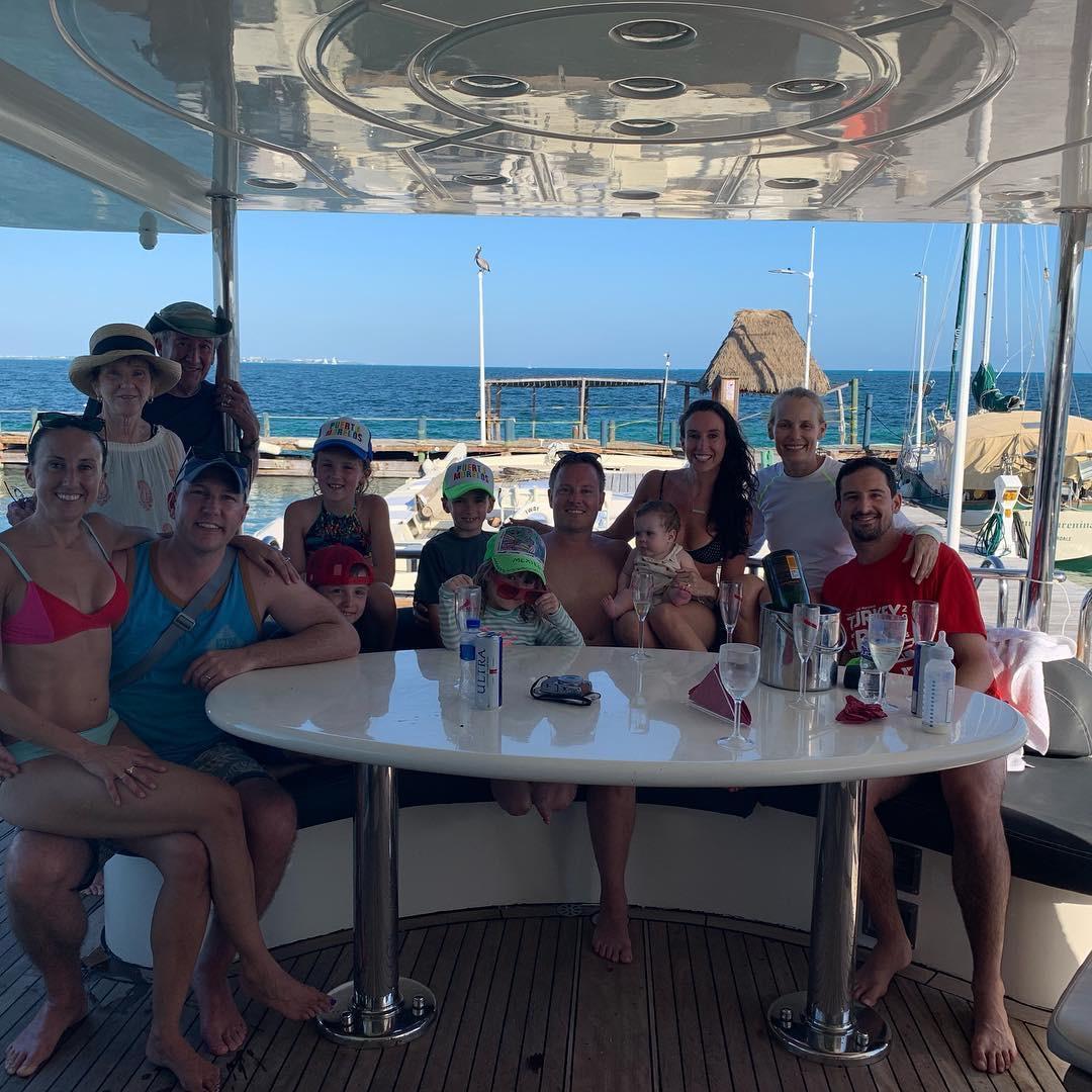 Immediately after! Couldn't have been more perfect...Mexico, YACHT, and my entire family...who could ask for more?!
