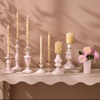 Rosy Check Pillar Candlestick