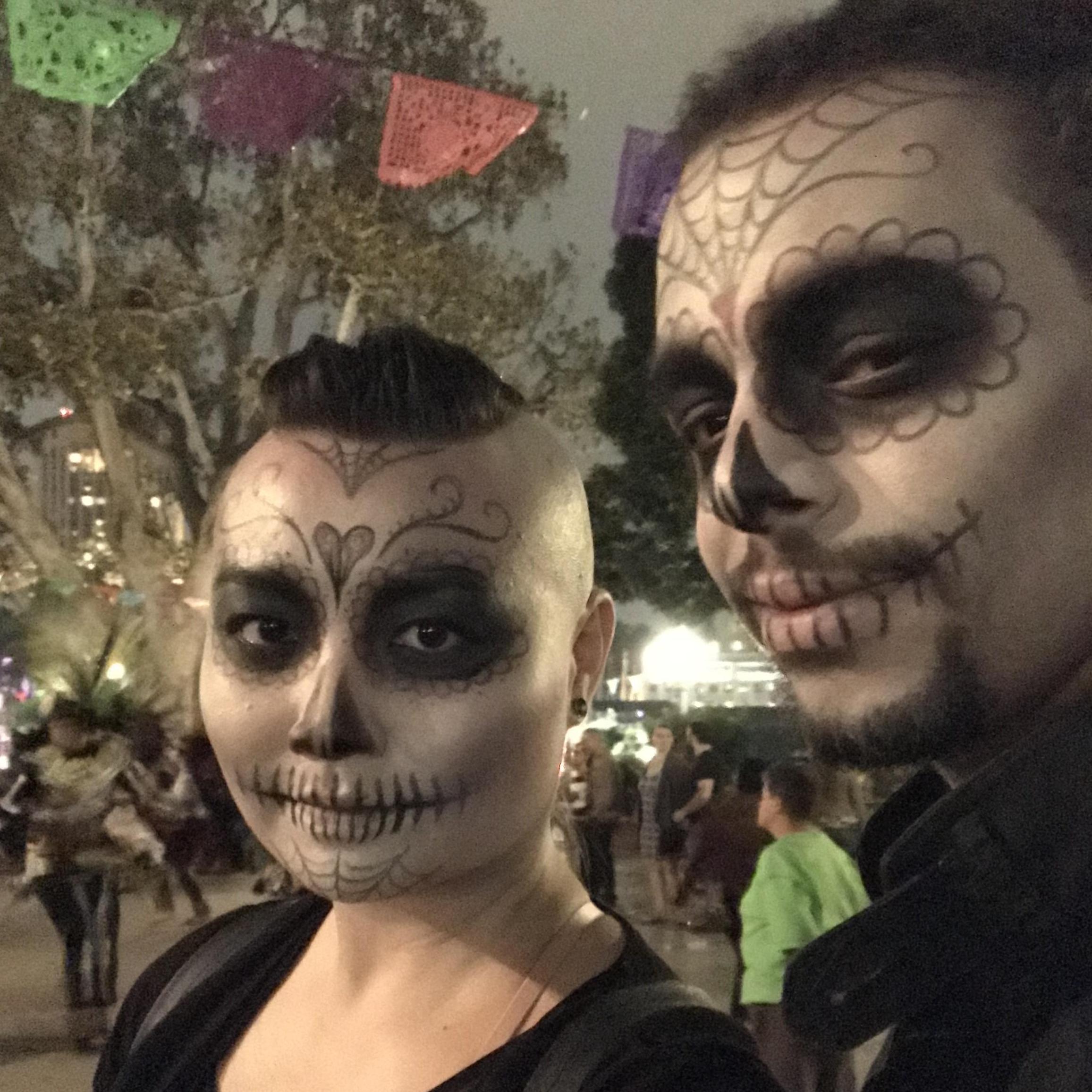 Dia de los Muertos because it's my jam and I made him do it XD