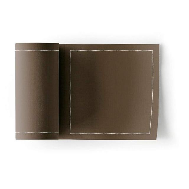 MY DRAP Cocktail Napkins, Reusable Cotton Napkins on a Roll 4.5 x 4.5 IN (100 Napkins, Taupe)