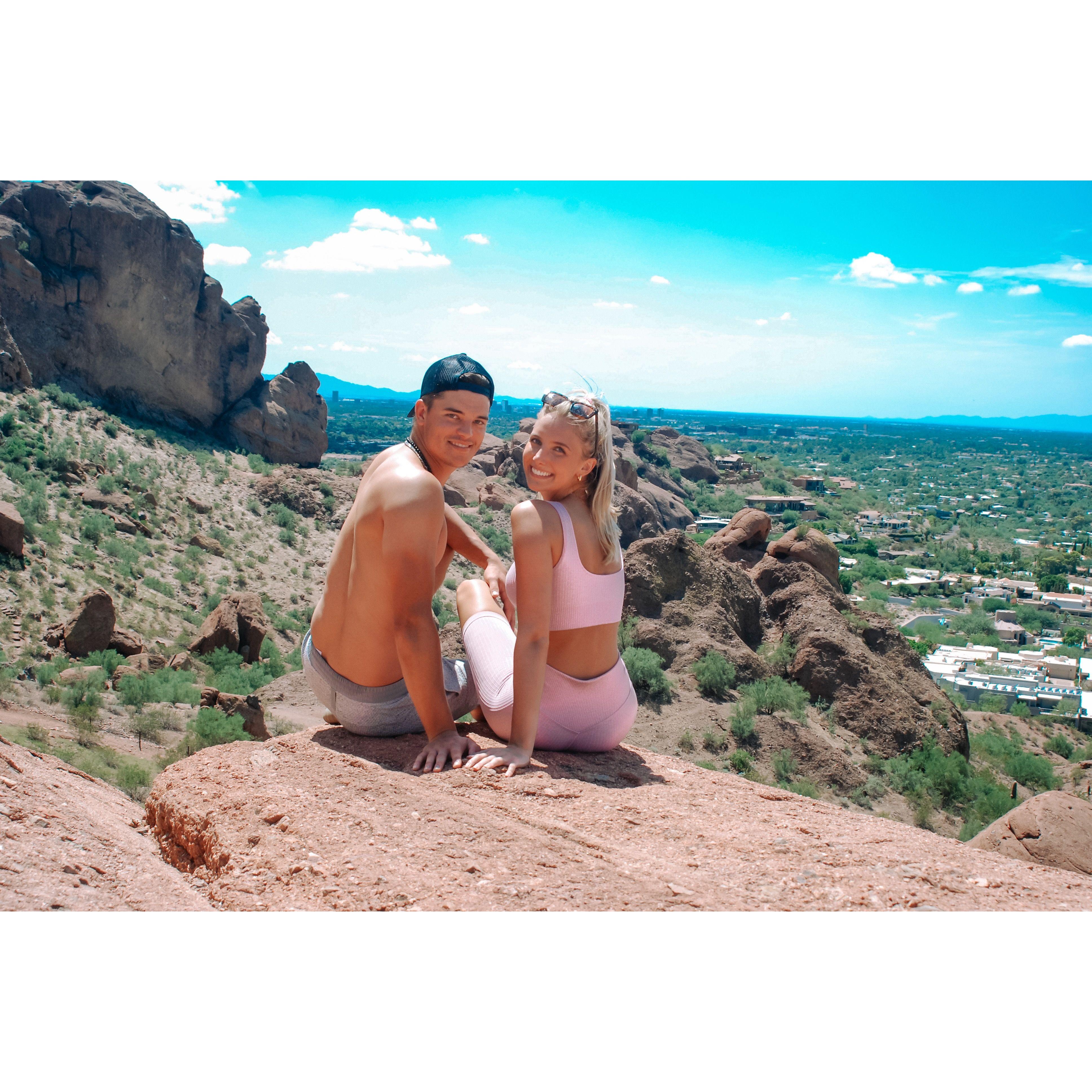8/14/2021: Hiking Camelback Mountain (sorta lol).